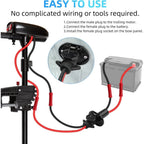 Trolling Motor Plug 12v/8 Gauge/2 Wire Trolling Quick Connector for Electric Boat Motor Electrical Trolling Plug Socket Set