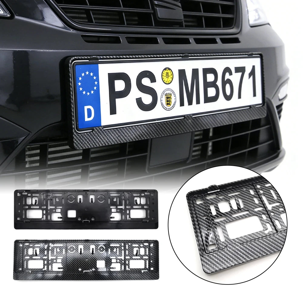 2pcs/ 1 pair Car License Plate Frame Gosnumber for European German Russian Numbers Mount Holder Number Automobile