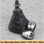 6 Speed Manual For Mercedes Benz W447 VITO 2017-2020 Gear Shift Knob Lever Shifter Pen Gearbox Gaiter Boot Collar Case
