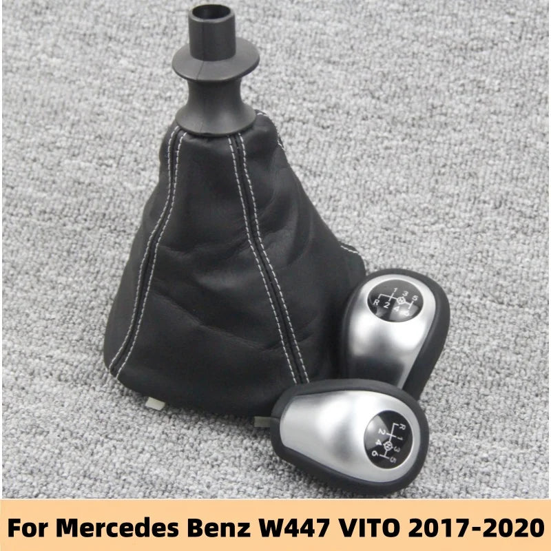 6 Speed Manual For Mercedes Benz W447 VITO 2017-2020 Gear Shift Knob Lever Shifter Pen Gearbox Gaiter Boot Collar Case