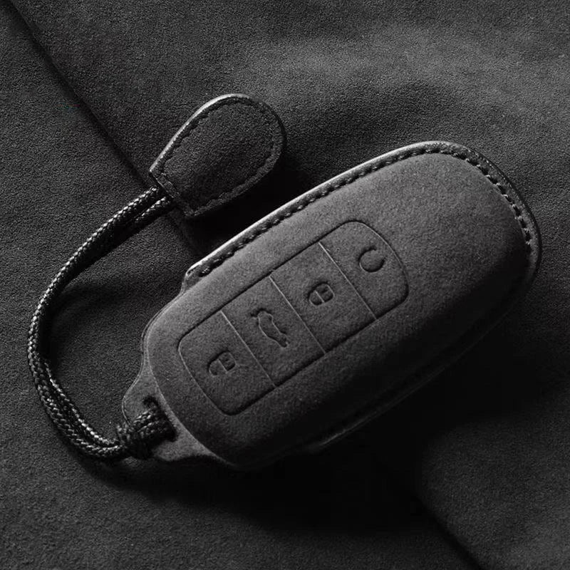 Leather key fob cover case for Chery Jaecoo 7 J7 J8 PHEV 2023-2025, 1pc