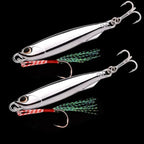 10pcs/pack Fishing Metal Jig Lures 30g 40g Plating Silvery Metal Jig Lure Sea Fishing Bait Fishing Lure Saltwater Bass Tackle