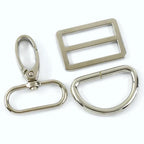 2/3Sets 16-38mm Bag Strap Lobster Buckle Metal Tri-glide Clasp For Webbing Adjuster D Ring Pet Collar Hook Hardware Accessories