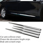 For Universal Car Door Edge Guard Strip Protector Anti Scratch Rubber Tape Glossy Black Trim Exterior Styling Accessories Kit