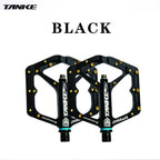 TANKE MTB Bike Pedals Aluminum Alloy Non-Slip Platform 10 Pins/Side with Bearings, Colors