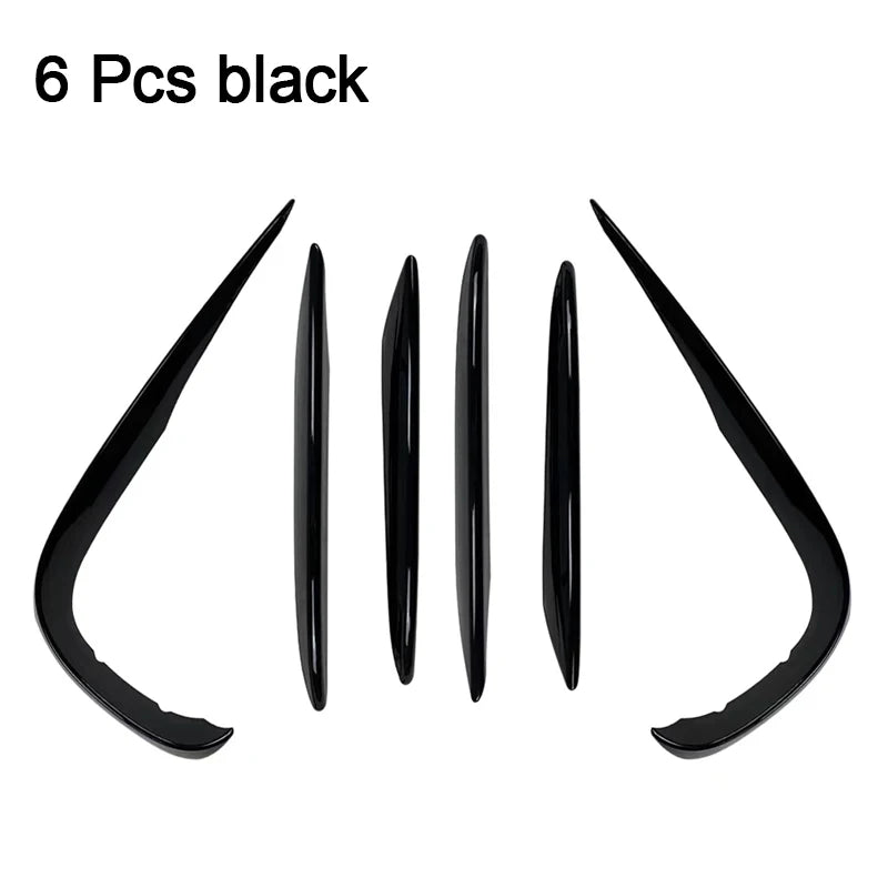 Car Front Bumper Splitter Spoiler For Mercedes Benz E Class W213 2016-2020 Spoiler Fog Light Trim AMG Wind Knife Car Accessories