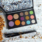 Magnetic Makeup Palette with Clear Top, 3Pack Empty Eyeshadow Dispensing Storage Box with 20Pcs Adhesive Metal Stickers