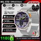 2026 New T-Rex3 Pro 1100mAh Battery Smart Watch GPS path 5ATM Waterproof Sports Run tracker Outdoors Compass Military Smartwatch