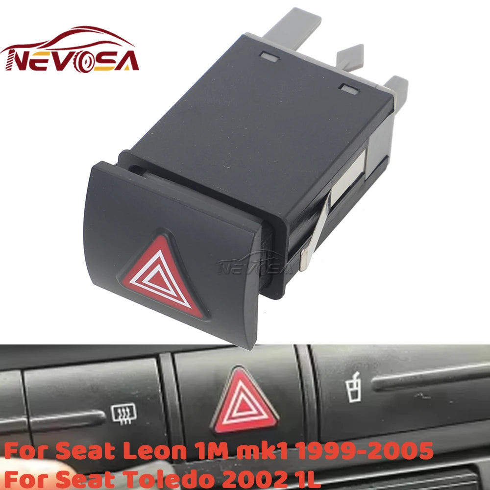 Part Hazard Warning Light Lamp Switch Dash Button For Seat Leon Toledo 1L 1999 2000 2001-2005 1M0941509B 1M0941509A 1M0941509C
