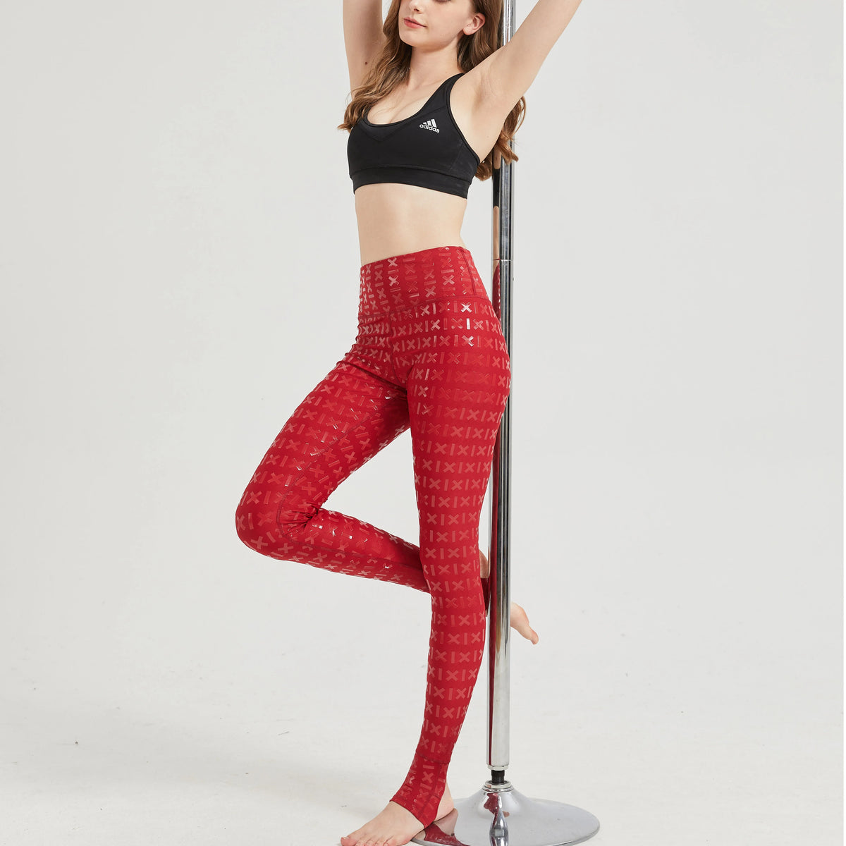 Anti-slip aerial dance pole dance pants silicone wear-resistant lining pants nightclub dance costumes