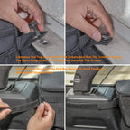 Rear Trunk Side Storage Bag For Jeep Wrangler JK 2007-2017 JL 2018-2025 Trunk Cargo Tool Organizer Luggage Bag Interior Access