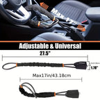 Universal Anti-theft Device Car Steering Wheel Lock Safety Belt Buckle Lock Steel Cable Lock Steel Wire Rope Lock Car Security