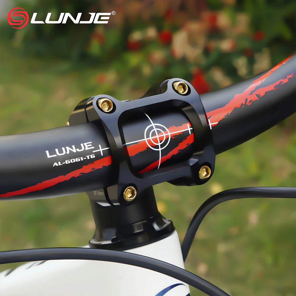 Mountain Bike Power Stem 35 45MM CNC Short Handlebar Bridge Aluminum Alloy 0 Degrees Hollow Road Bike Power 31.8 Mtb Stem