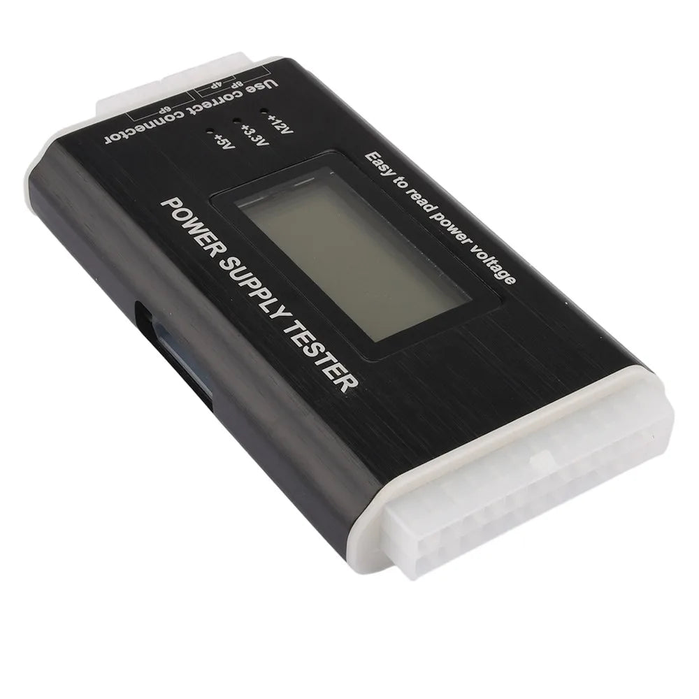 LCD PC Power Supply Tester for ATX 20/24-Pin PSU Diagnostic Tool, Type A/B