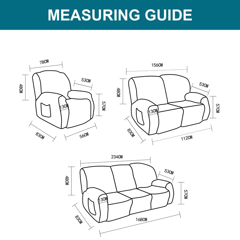 2025 new 1/2/3 seat Recliner Cover stretch Couch Cover for Recliner Sofa chair Cover for Kids, Pets, Dog and Cat