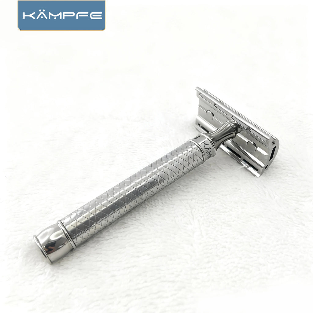 KAMPFE Stainless Steel CNC  safety razor Smooth Shavewomen hair Manual double-edgedremoval tool shaver men gift  
