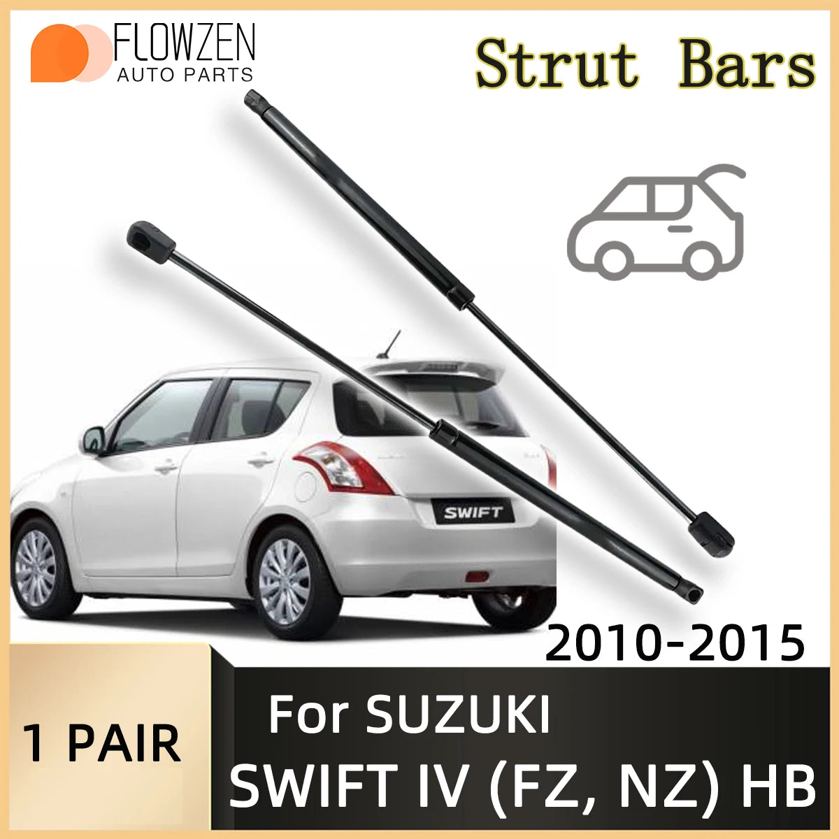 Struts Support Bar For SUZUKI SWIFT IV (FZ, NZ) Hatchback 2010-2015 Rear Trunk Gas Spring Shock Lift Bar Pressure Rod