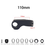 bike Carbon stem -17°-10° Degree mountain road bike full carbon inner stem 60MM-120MM fork 28.6mm bicycle handlebar 31.8mm