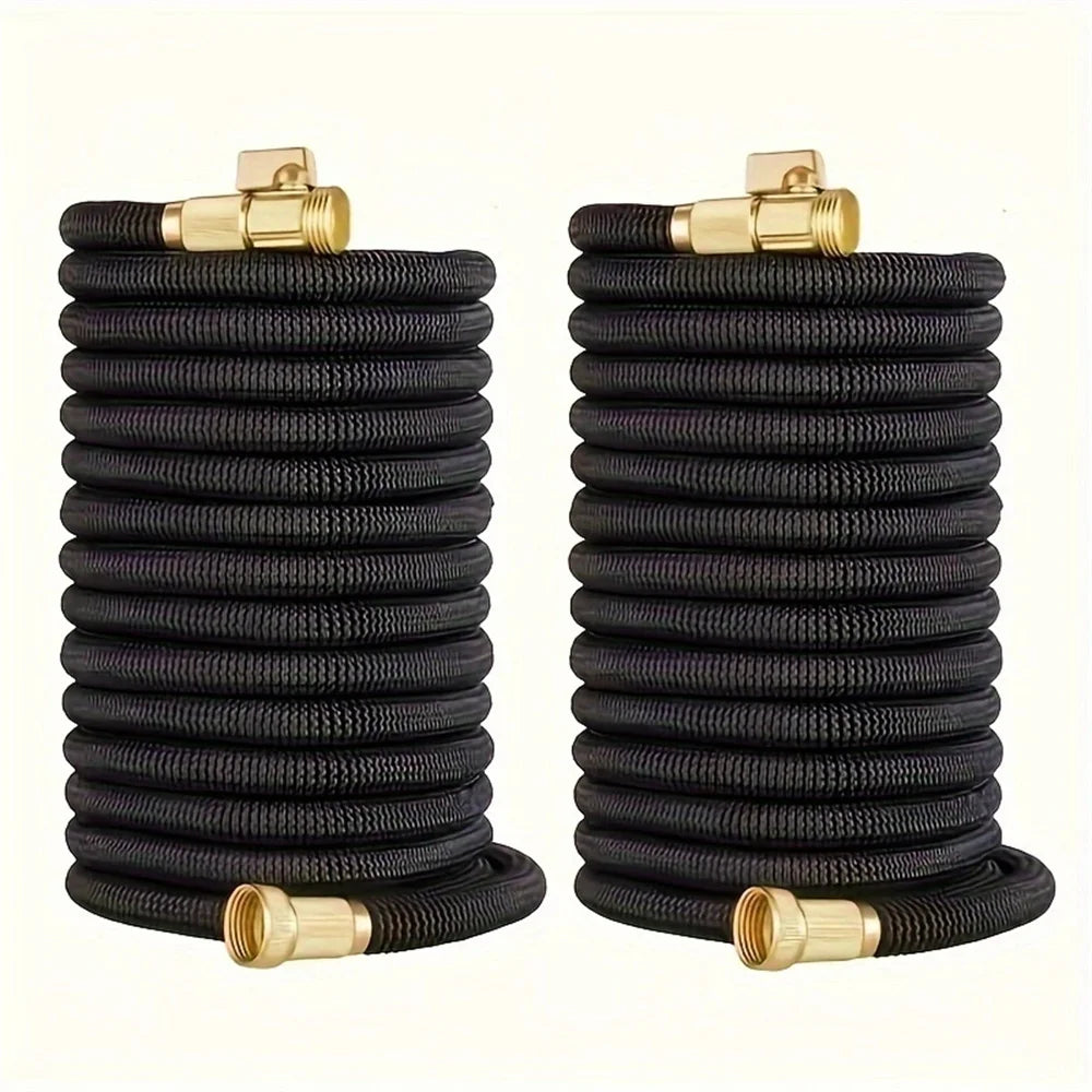 Garden American standard 3/4 water hose with expandable bimetallic joint, high-pressure 1-roll magic water hose for garden irrig