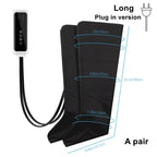 Air Compression Massage Boots Leg and Foot Massager, Long or Short, AU/EU/UK/US Plug
