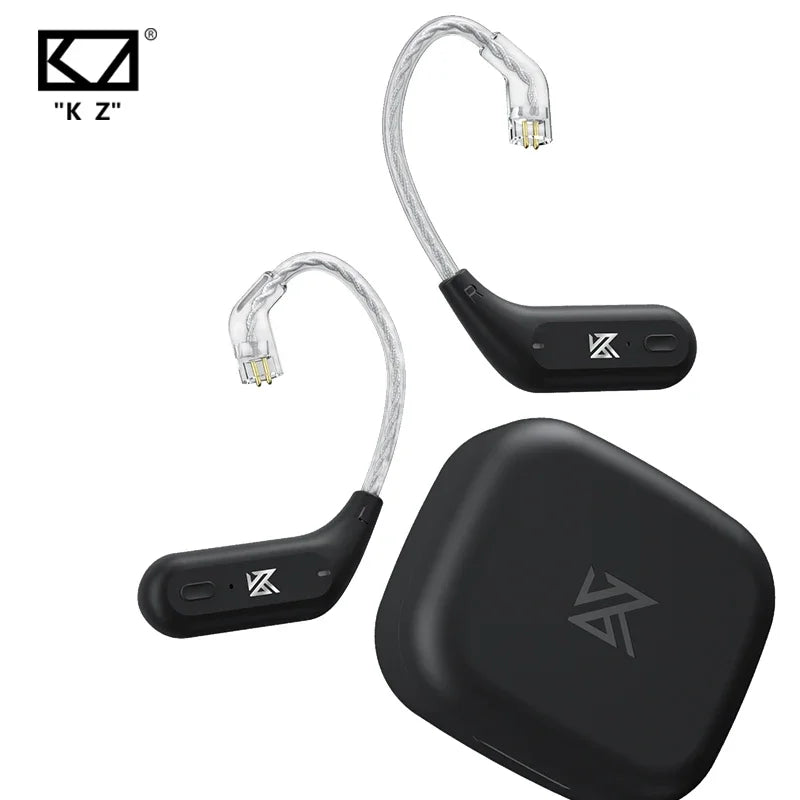 KZ AZ09 HD Bluetooth 5.4 Ear Hook Wireless Upgrade Cable with Charging Case, B Pin/C Pin