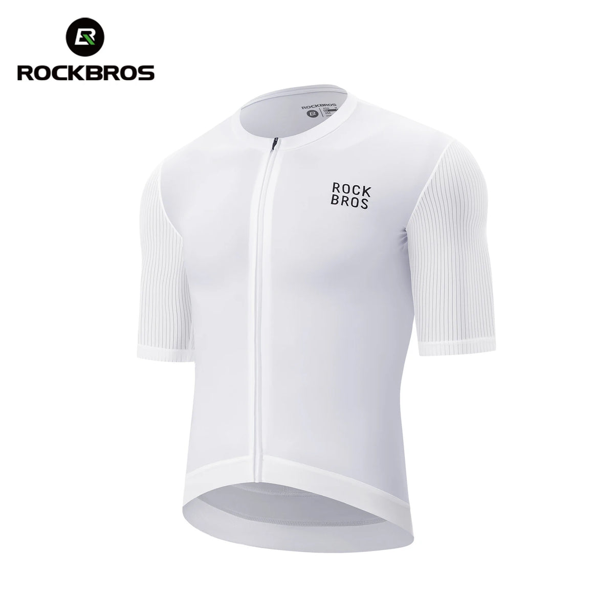 ROCKBROS Summer Cycling Short Sleeve Jersey High Elastic Lightweight Breathable Cycling Jersey Reflective Men Cycling Clothing