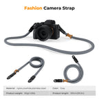 K&F CONCEPT Camera Neck Strap 100cm Nylon Round Neck Shoulder Camera Sling Strap For Canon Sony DSLR SLR Mirrorless Camera Rope