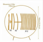 Metal Circle Stand Wedding Arche Round Balloon Arch Flower Gold Background Arch DIY Frame Birthday Party Baby Shower Decoration