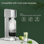 1L White PET Soda Carbonating Bottle - Ideal for Carbonated Beverages and Bottled Drinks