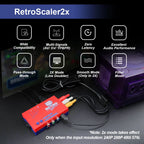 RetroScaler2x A/V to HDMI® Converter and Line-doubler For Retro Game Consoles PS2 N64 NES Dreamcast Saturn MD1 MD2