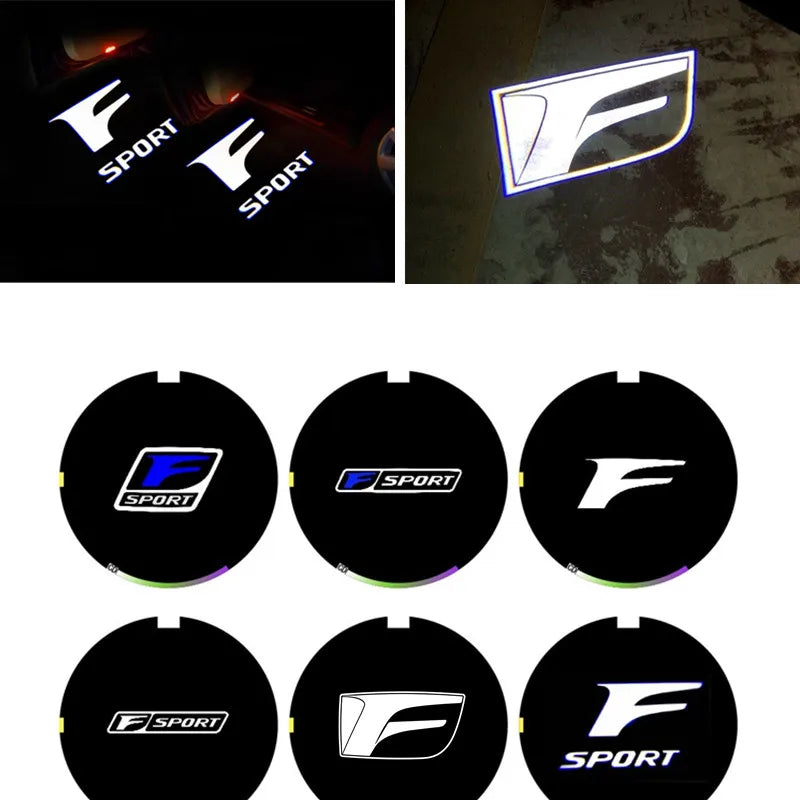 Led Car Door Logo Light HD Laser Welcome Lamps For Lexus IS250 ES250 RS350 RX300 LX570 RX ES GX LS LX IS Series Car Accessories