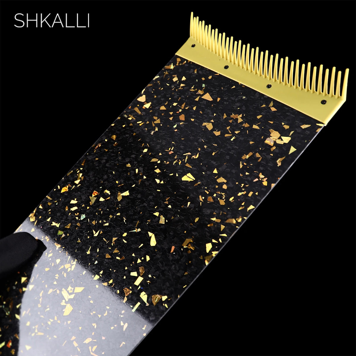 SHKALLI Carbon Fiber Hair Highlighting Board with Comb Teeth, 1pc Styling Tool