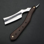 XUANFENG Folding Straight Razor, Madagascar Mahogany Handle, Hardened Steel 61-65 HRC