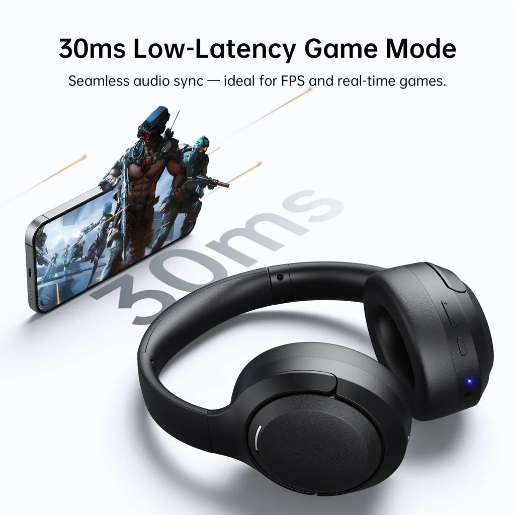 Oneodio EKSA P300 ANC Wireless Headphones Bluetooth 5.4 Active Noise Canceling Over Ear Hi-Res HiFi Headset With AI ENC Mic 100H