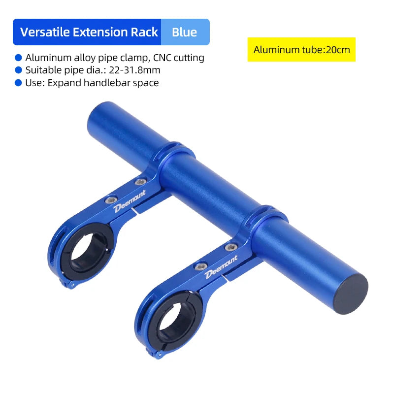 10/20/25/30cm Bicycle Handlebar Extended Bracket Bike Headlight Mount Bar Computer Holder Lamp Support Rack Alloy Fiber Stand