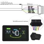 UART2 H6C Electric Bike LCD Display Speedometer Meter 24V-60V, 5/6 Pin Plug Options