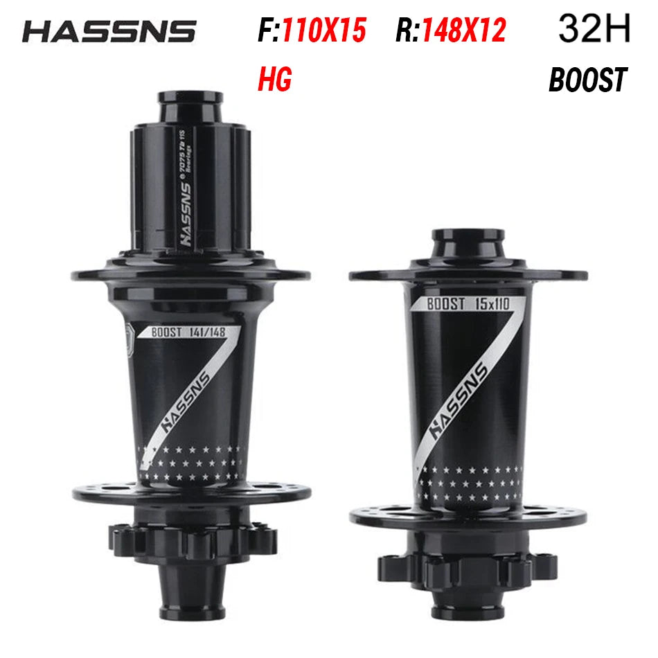 HASSNS PRO7 HG/XD/MS  Bicycle Hub 24/32Holes J-Bend Spokes THRU Axle 12X142/148MM   Sealed Bearing for  Mountain Bike Freehub