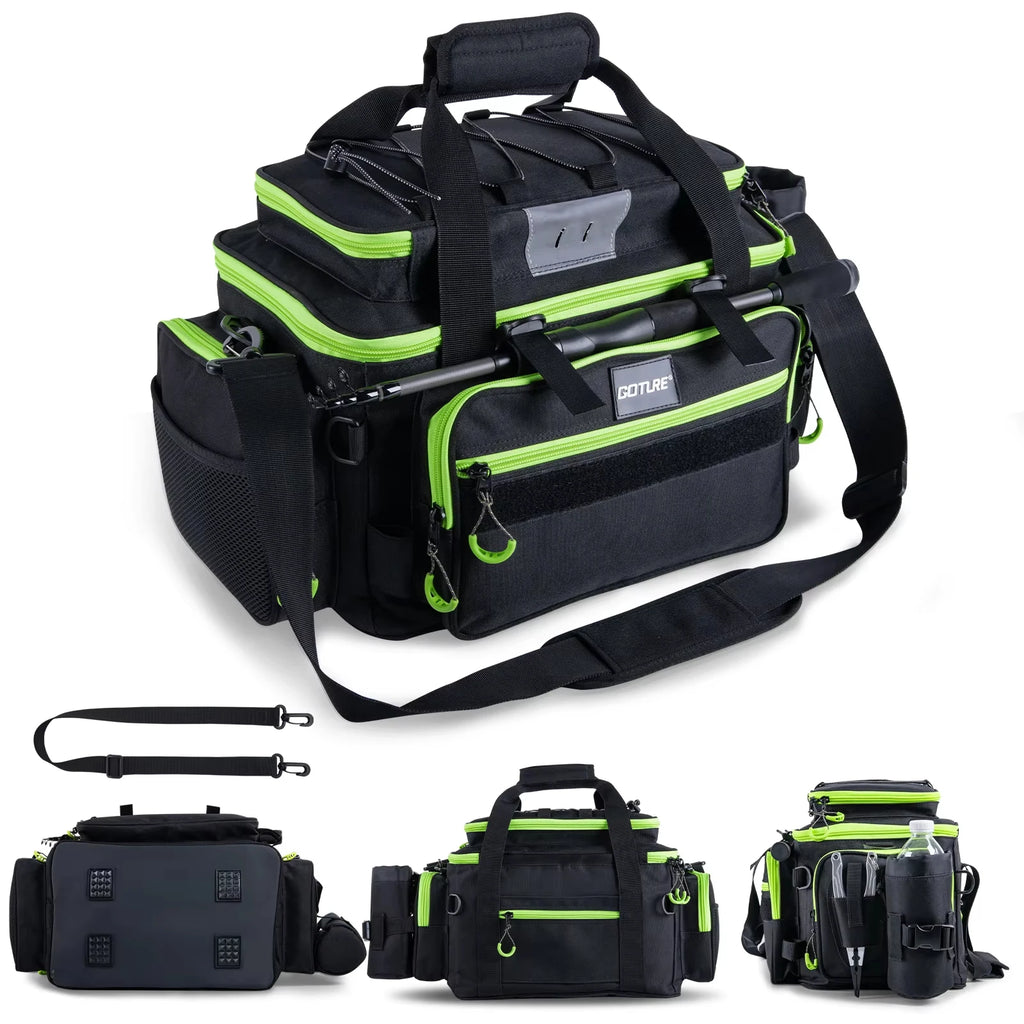 Goture 53*30*29 Outdoor Waterproof Fishing Bag Cycling Sports Storage Shoulder Bag Large Capacity Hunting Tactical Soft Bag
