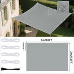Waterproof UV Protection Canopy Outdoor Sun Shade Sail with Grommets 2/3/4/5M for Outdoor Garden Pool Patio Sunshade Cloth Tent