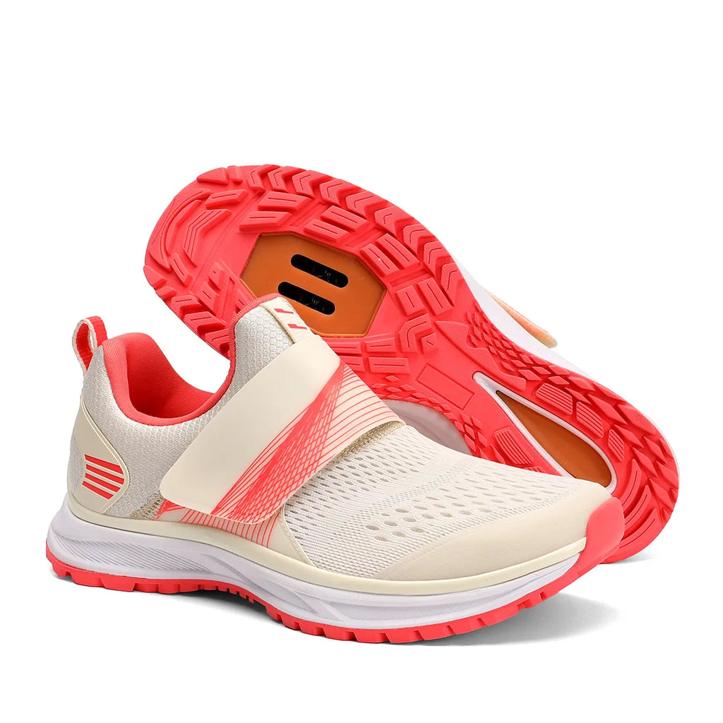 Women's SPD MTB Cycling Shoes Hard Sole Indoor Spin Bike Sneakers, Sizes 36-42