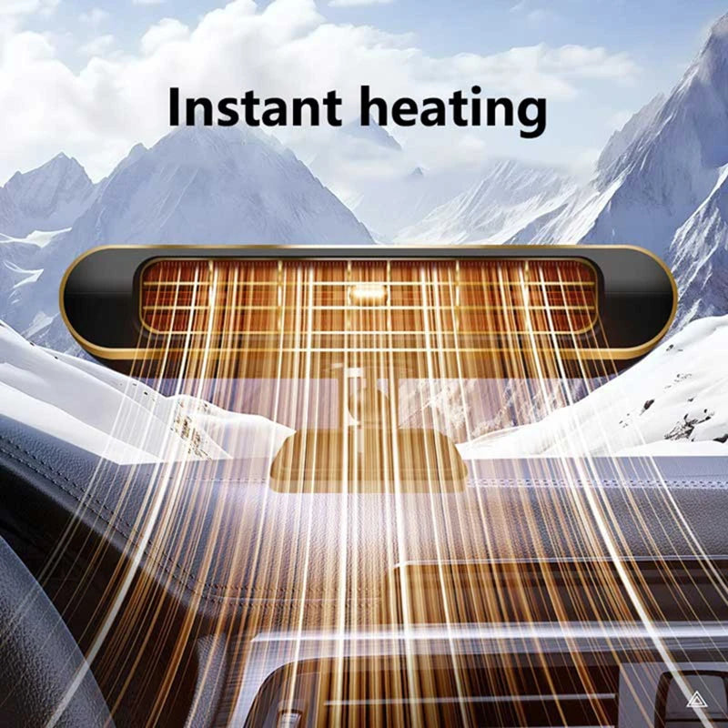 Electric Car Heater Air Cooler Fan 12V Portable Demister Defroster Heating Fan 200W Dryer Windshield Defogging Accessroie