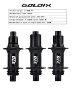 GOLDIX M370 36T Ratchet Bicycle Hubs 28 Hole J-Bend Spoke Center Lock Disc Brake Mountain Bike Hub HG/XD/MS 4pcs Seal Bearing