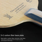 LOKI-Ryzen 11 Table Tennis Bottom Plate, Professional Grade, Thunder God Table Tennis Racket, Offensive Type 5 Wood, 2 Carbon