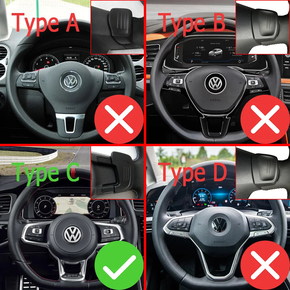 For VW Golf 7 GTI R GTE GTD Volkswagen Tiguan R-line Car Steering Wheel Replace Shift Paddles DSG Extension Shifters Accessories
