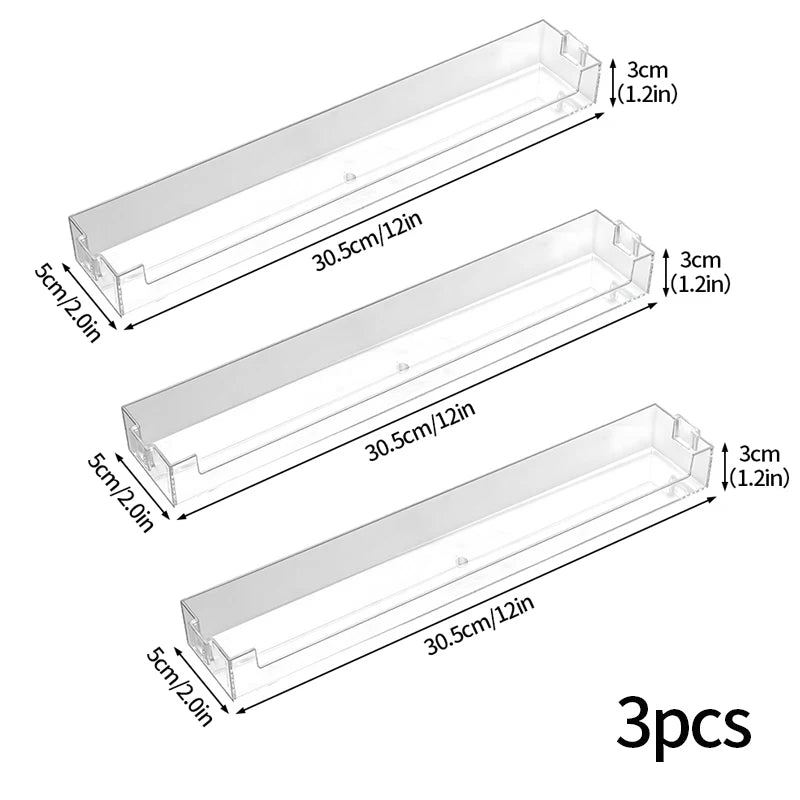 Acrylic Wall Mounted Display Shelf Rack, Clear Doll Storage Organizer, 1pc-10pcs