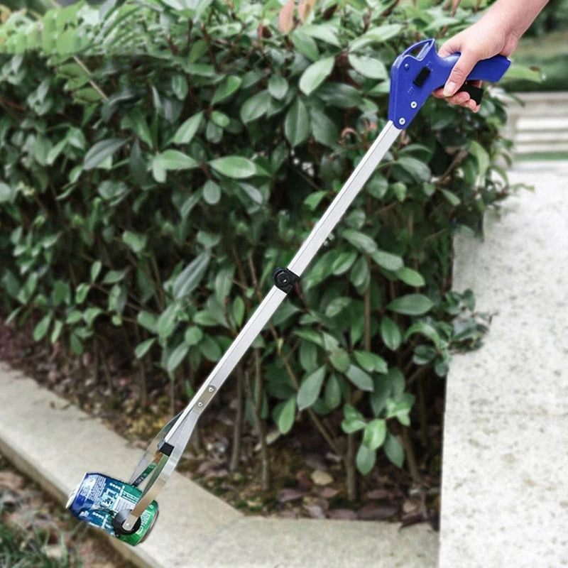 Extra Long Reacher Grabber Tool, Foldable Pick Up Stick for Trash, White