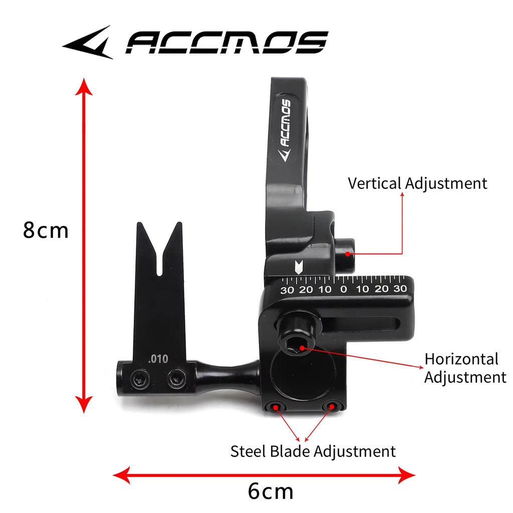 ACCMOS Compound Bow Arrow Rest D5 Steel Sheet Archery Arrow Rest Aluminum Alloy Hunting Shooting Accessory