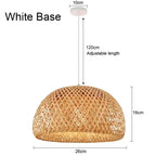 Newest Bamboo Pendant Lamps Ceiling Lights Rattan Wicker Lustre Hand Knit Braiding Suspended Home Dining Braided Decoration HOT