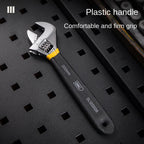 Deli Adjustable Wrench Carbon Steel Dip Plastic Handle Spanner, DL120002/DL120006/DL120010