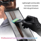 Professional Carbon Fiber Hair Coloring Board with Comb Teeth Design - Salon Barber Hair Dyeing Tool for Precise Highlighting
